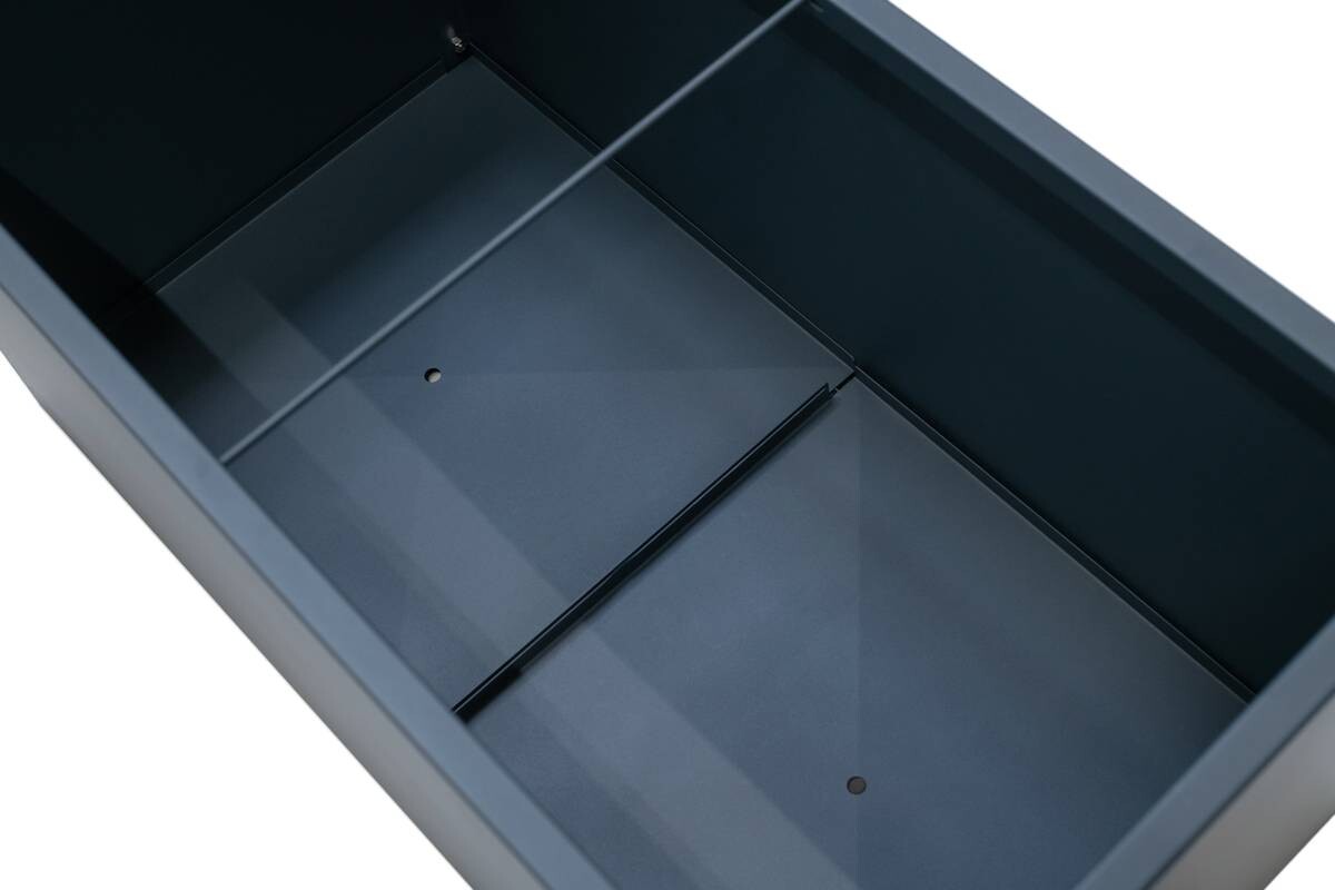 Herstera Garden Pflanzkasten anthrazit Stahl B/H/T: ca. 150x50x50 cm