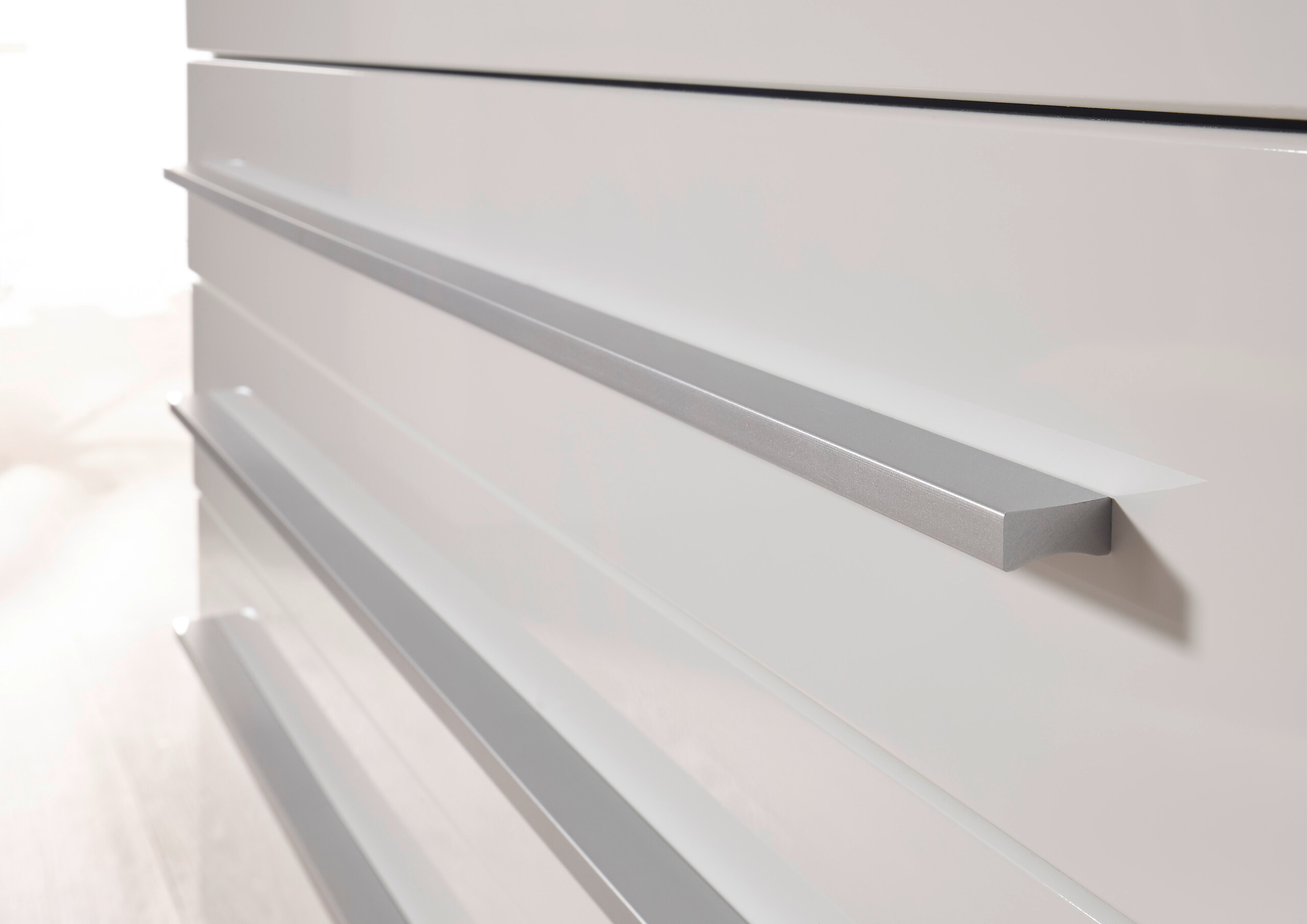 Respekta Doppelblock Premium weiß hochglänzend B/H/T: ca. 290x200x60 cm