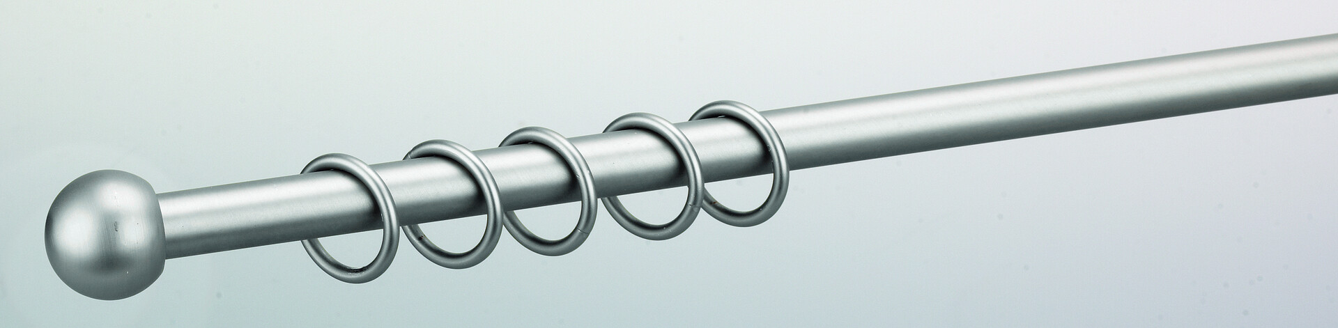 ACUS design collection Stilgarnituren Kugel Chrom Edelstahl D: ca. 1,6 cm ausziehbar von ca. 130 bis 240 cm 1.0 Läufe