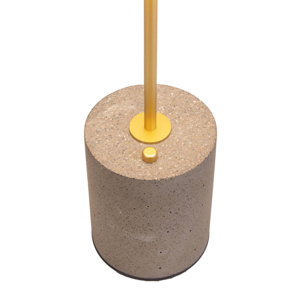 Näve Leuchten Tischleuchte 5306416 grau Kunststoff Metall Zement B/H/T: ca. 15x30x15 cm null 1 Brennstellen