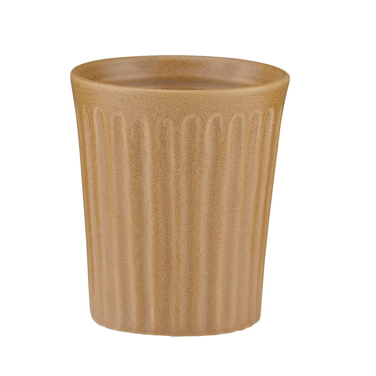 Kaffeebecher mehrfarbig Steinzeug B/H/L: ca. 7,2x8,1x7,2 cm