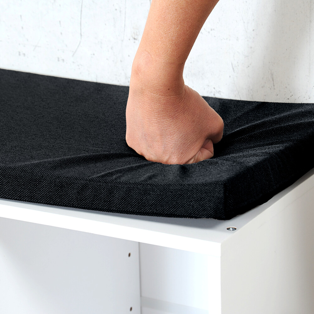 Kesper Schuhschrank weiß Holz B/H/L: ca. 48x29,5x51,5 cm