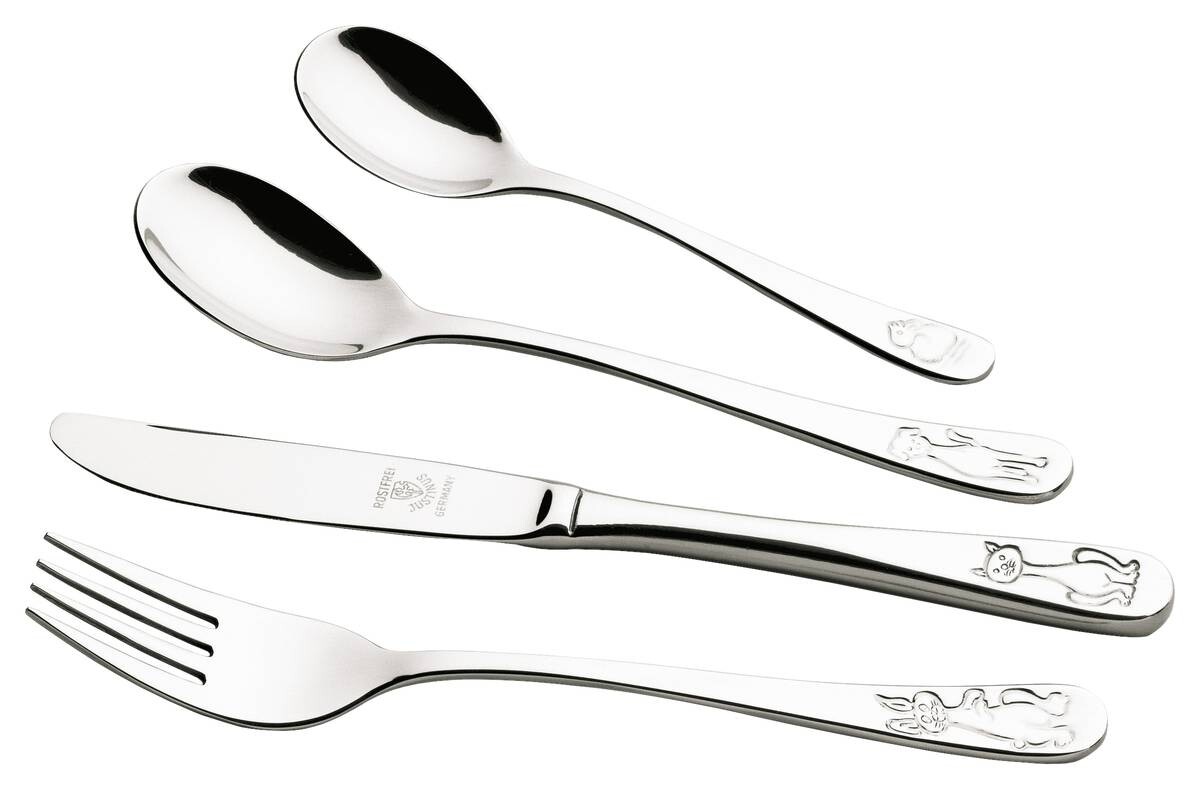 JUSTINUS Besteckset silber Edelstahl 4 tlg.