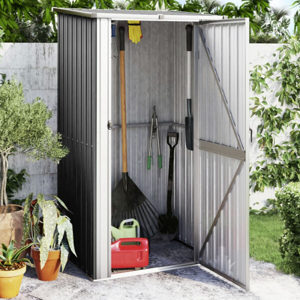 vidaXL Gartenhaus anthrazit B/H/T: ca. 118,5x209,5x97 cm