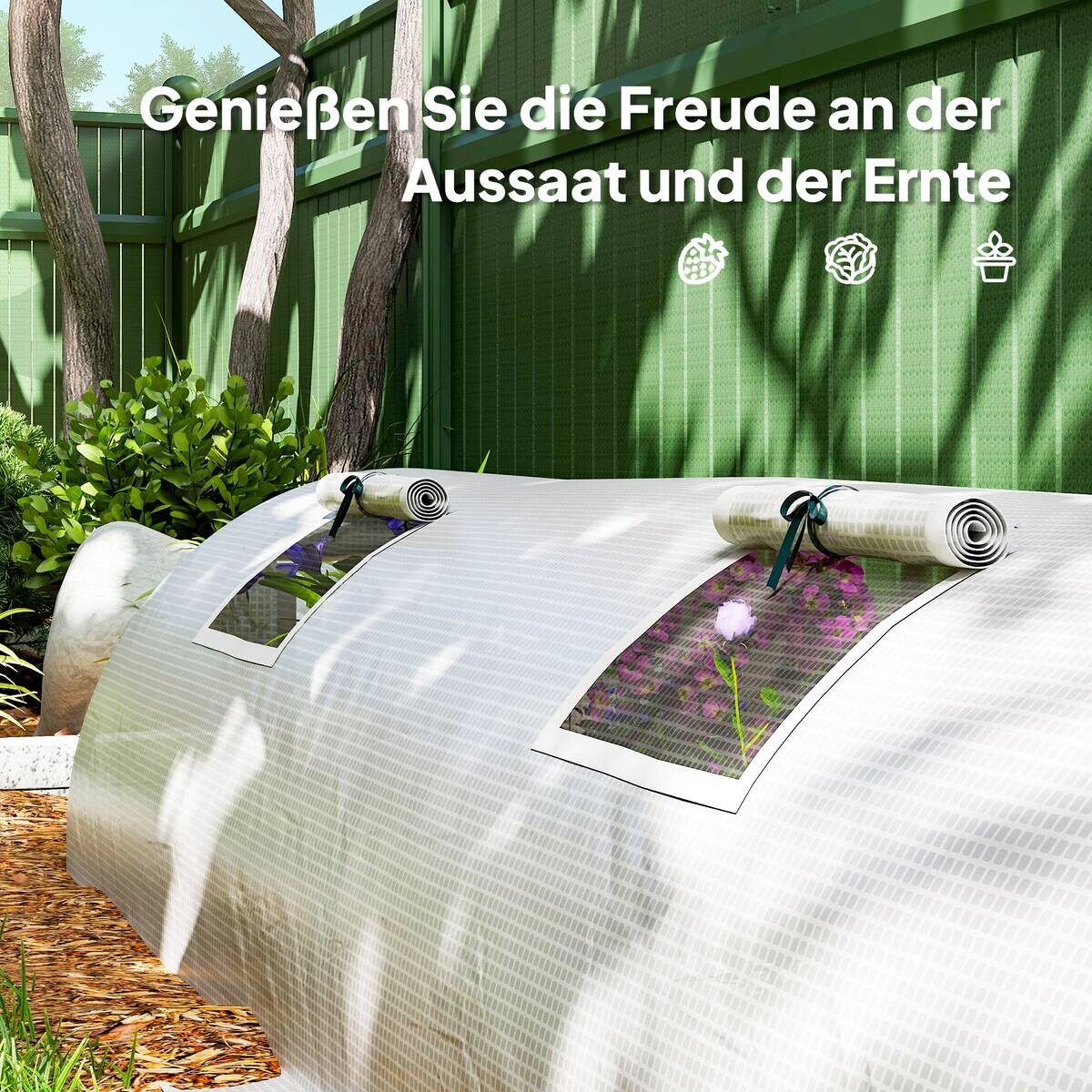 Outsunny Gewächshaus B/H/L: ca. 80x45x300 cm