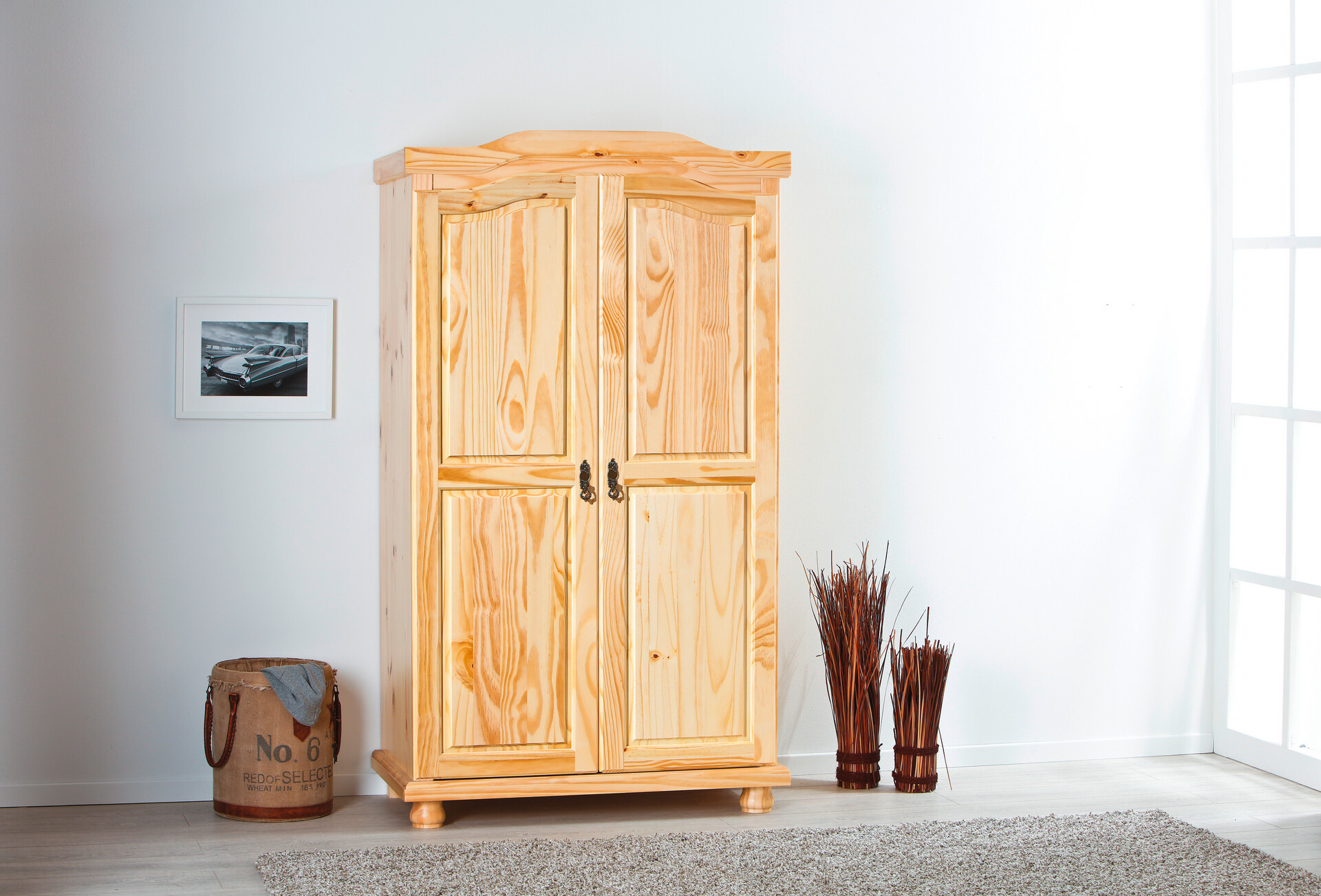 Kleiderschrank Genf natur B/H/T: ca. 104x180x56 cm