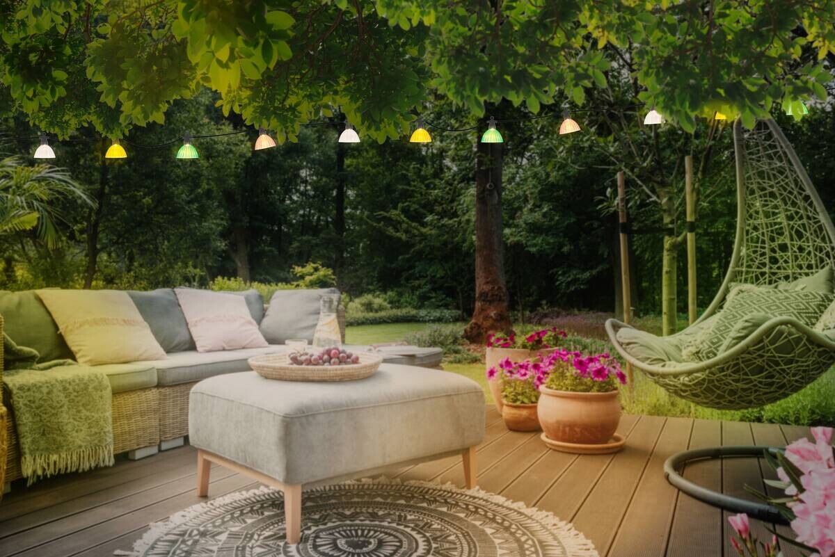 LED-Solar-Lichterkette grün schwarz Kunststoff B/H/T: ca. 8,5x10x360 cm