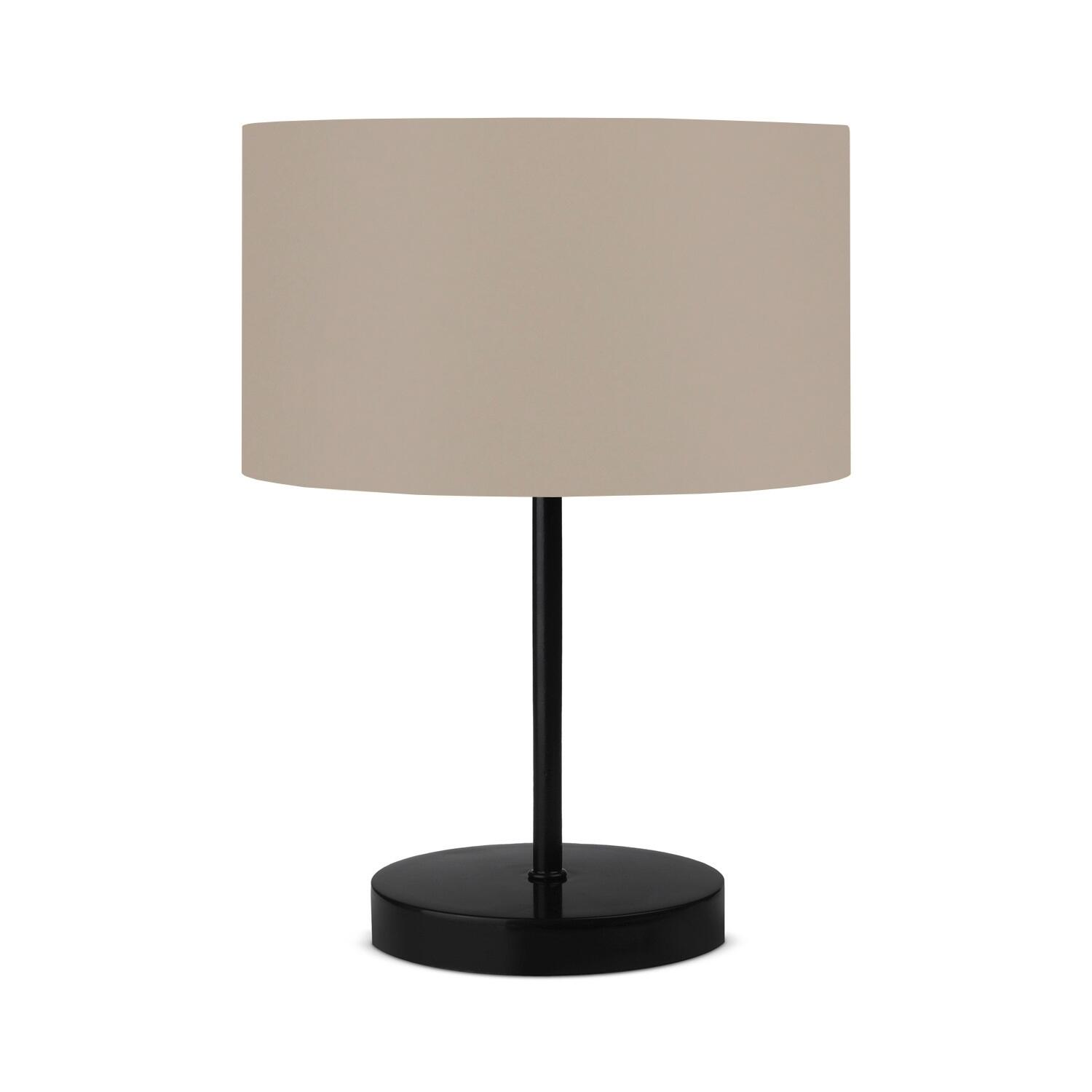 Opviq Tischleuchte Metall Stoff B/H/L: ca. 24x37x24 cm E27 1 Brennstellen