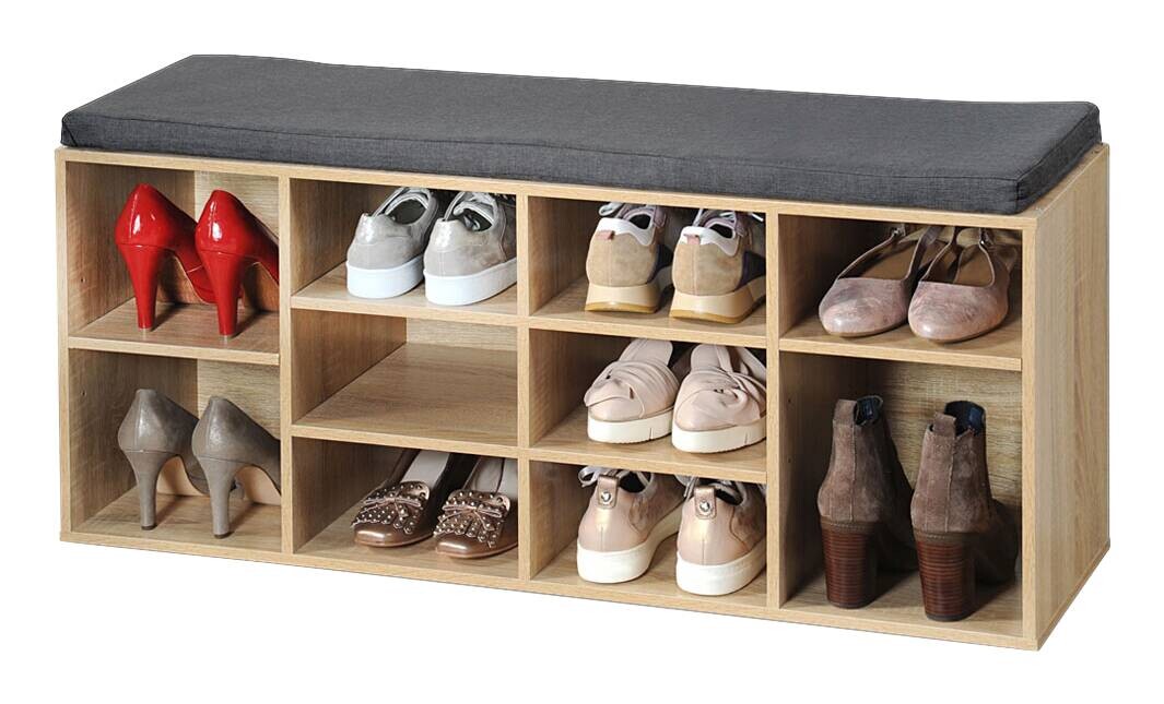 Kesper Schuhregal natur Spanplatte B/H/T: ca. 103,5x48x29,5 cm Kesper Schuhregal natur Spanplatte B/H/T: ca. 103,5x48x29,5 cm