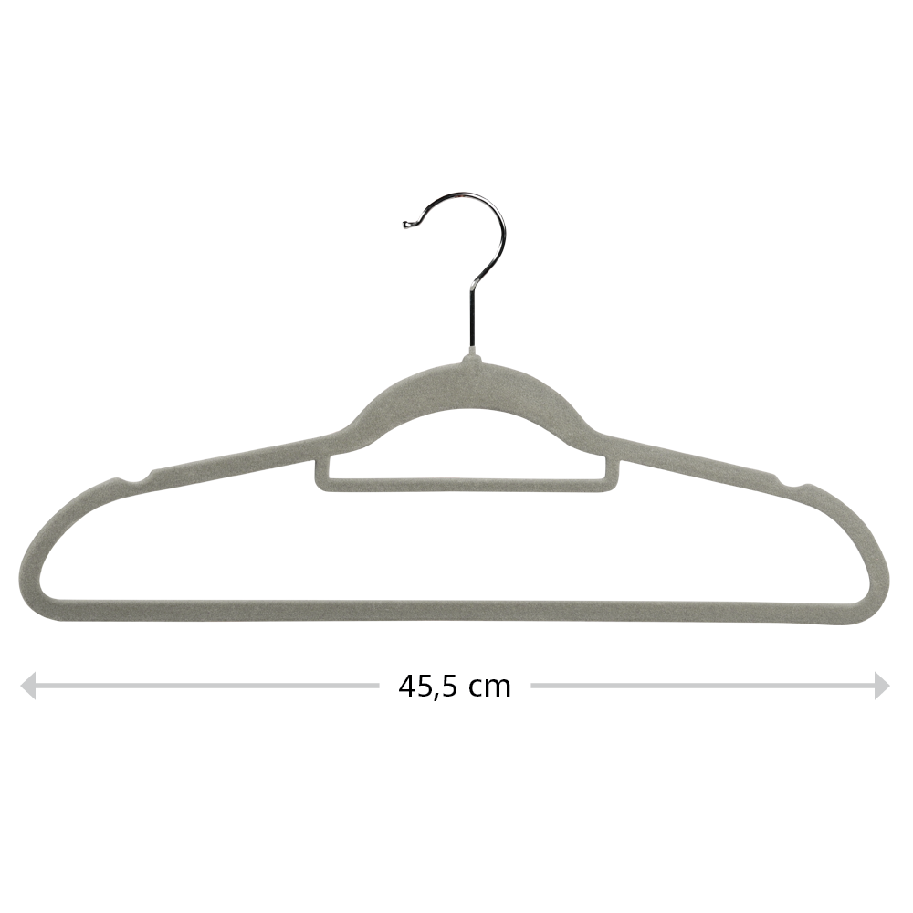 Kesper Kleiderbügel 25tlg. grau Kunststoff