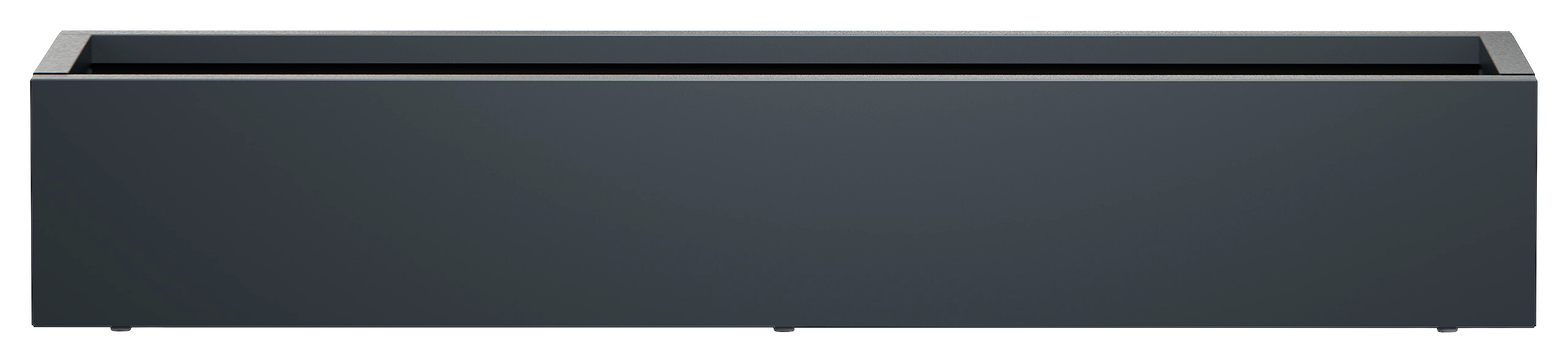 Herstera Garden Pflanzkübel Cube anthrazit Metall B/H/L: ca. 150x25x40 cm