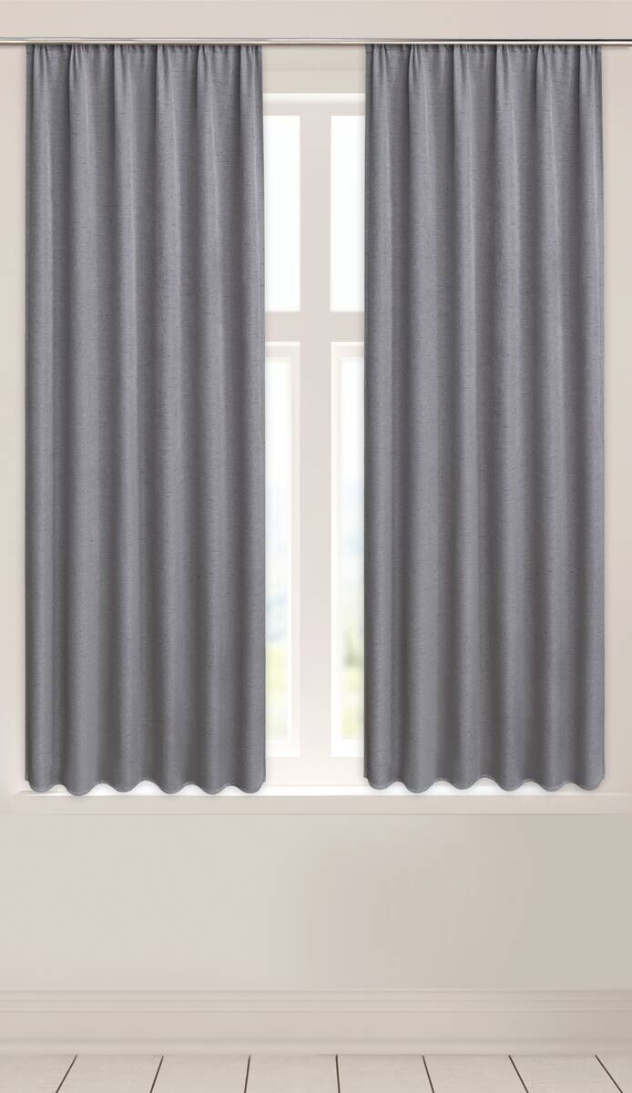 silver edition Verdunklungsvorhang Henry grau B/L: ca. 135x175 cm