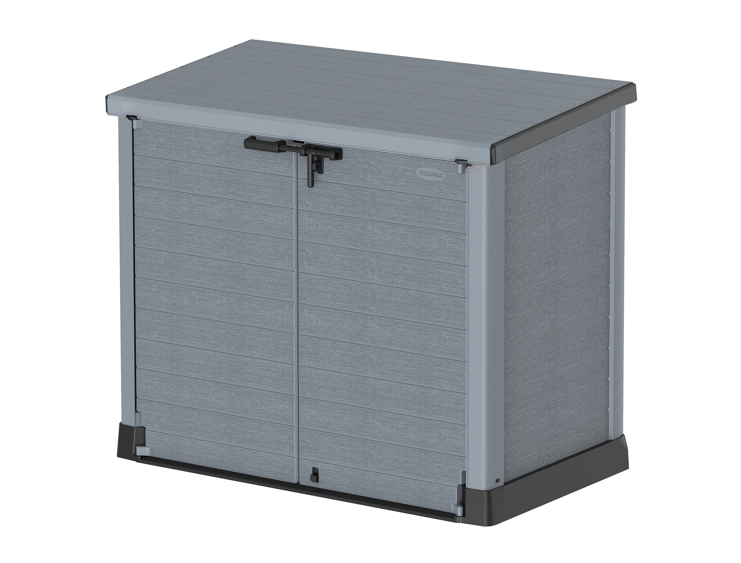 VCM Mülltonnenbox 2er StoreAway grau Kunststoff B/H/L: ca. 145x125x83 cm