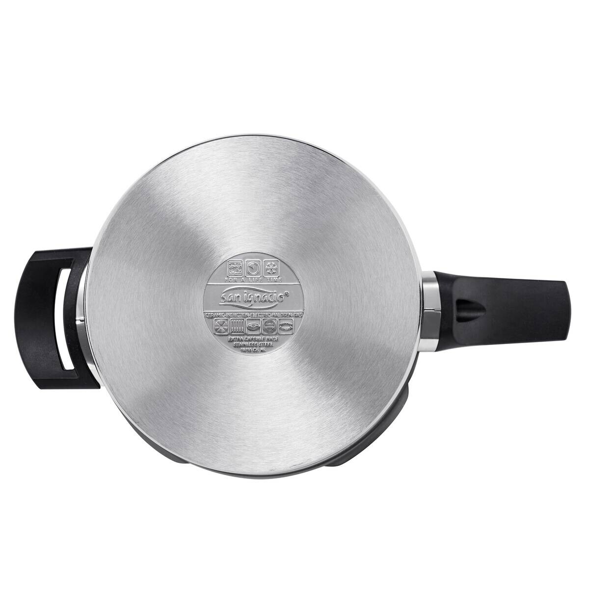 SAN IGNACIO Schnellkochtopf PRO silber Edelstahl D: ca. 22 cm