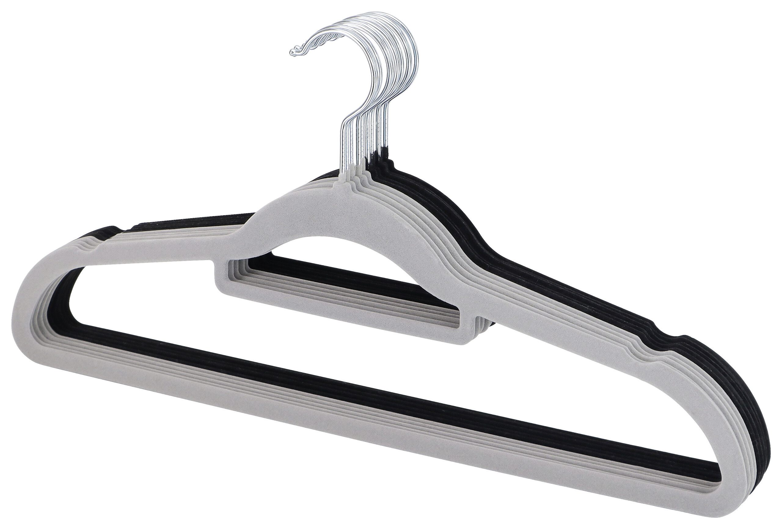 Kleiderbügel grau Kunststoff