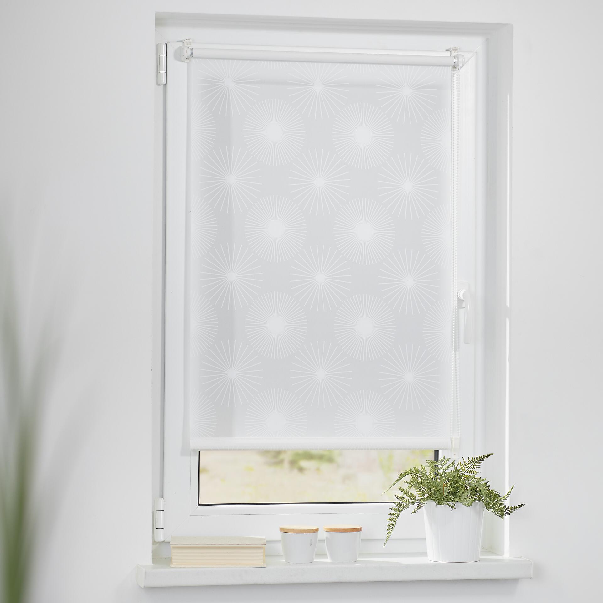 LICHTBLICK Rollo Sonne weiß B/L: ca. 100x150 cm