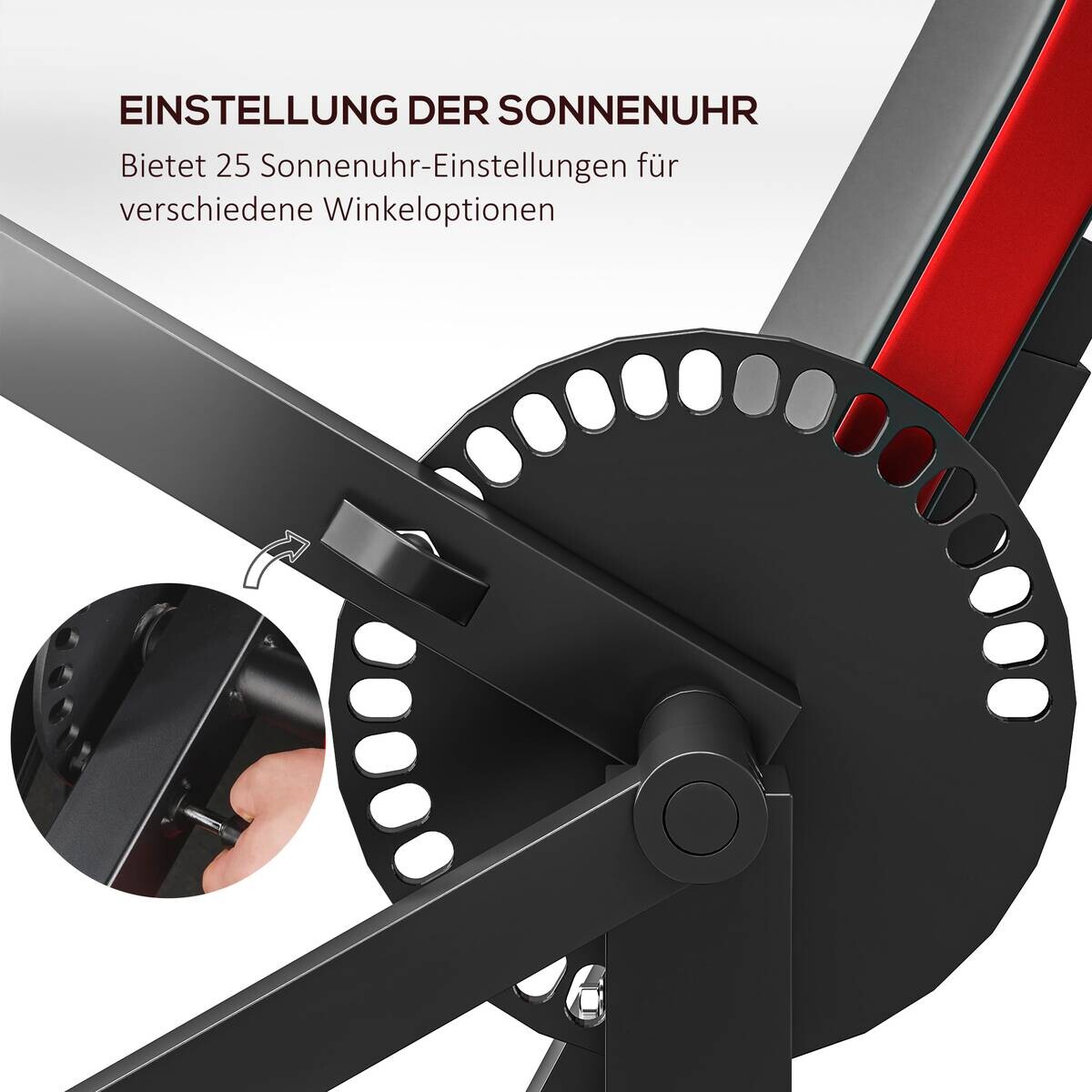 SPORTNOW Beinstrecker schwarz Kunstleder B/H/L: ca. 95x80x105 cm