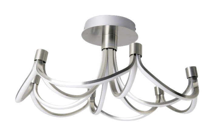Näve Leuchten LED Deckenleuchte NV1379646 nickel matt Metall Kunststoff H/D: ca. 30x60 cm null 5 Brennstellen