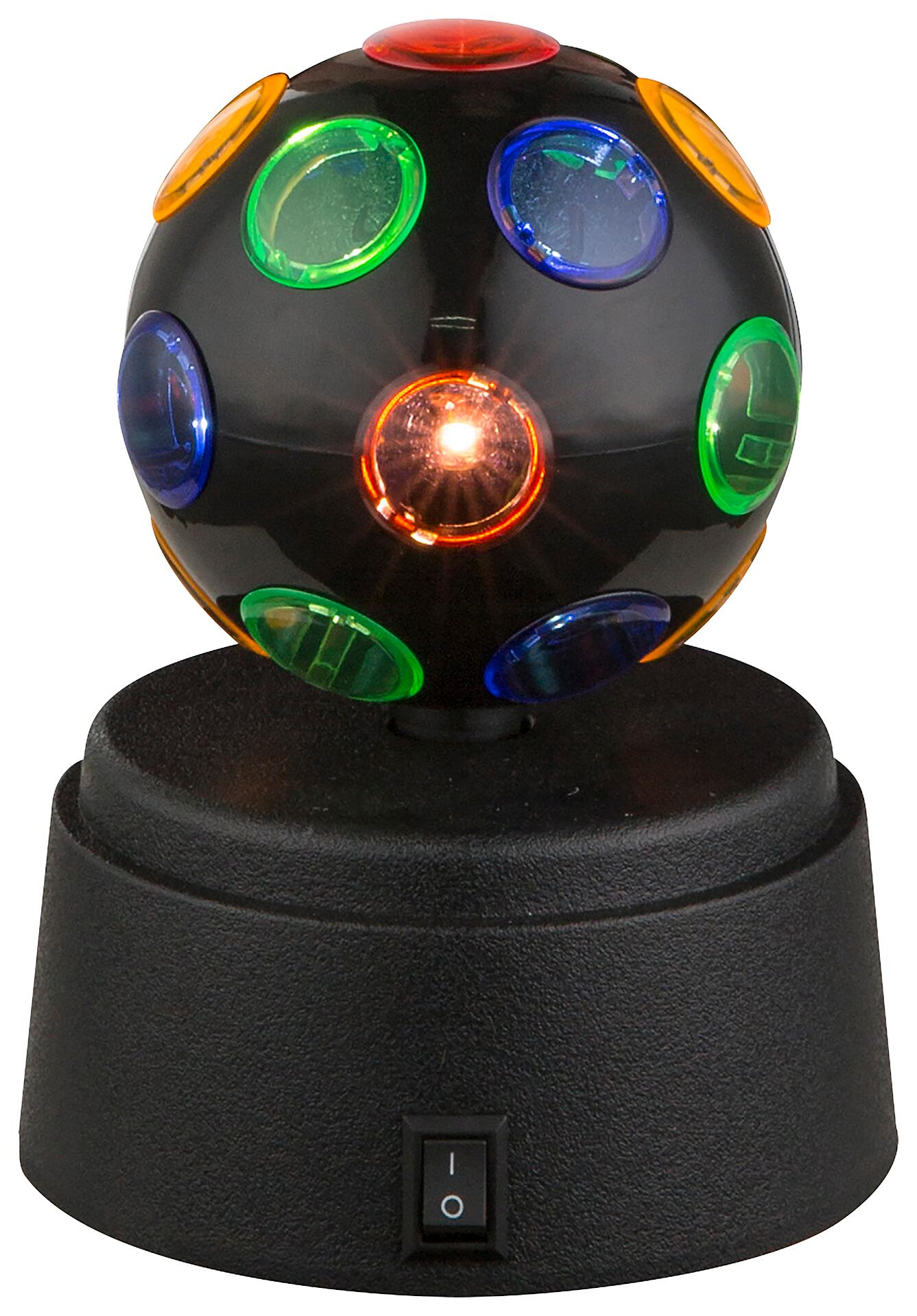 GLOBO Tischleuchte DISCO 28017 schwarz multicolor Kunststoff H/D: ca. 12x9 cm