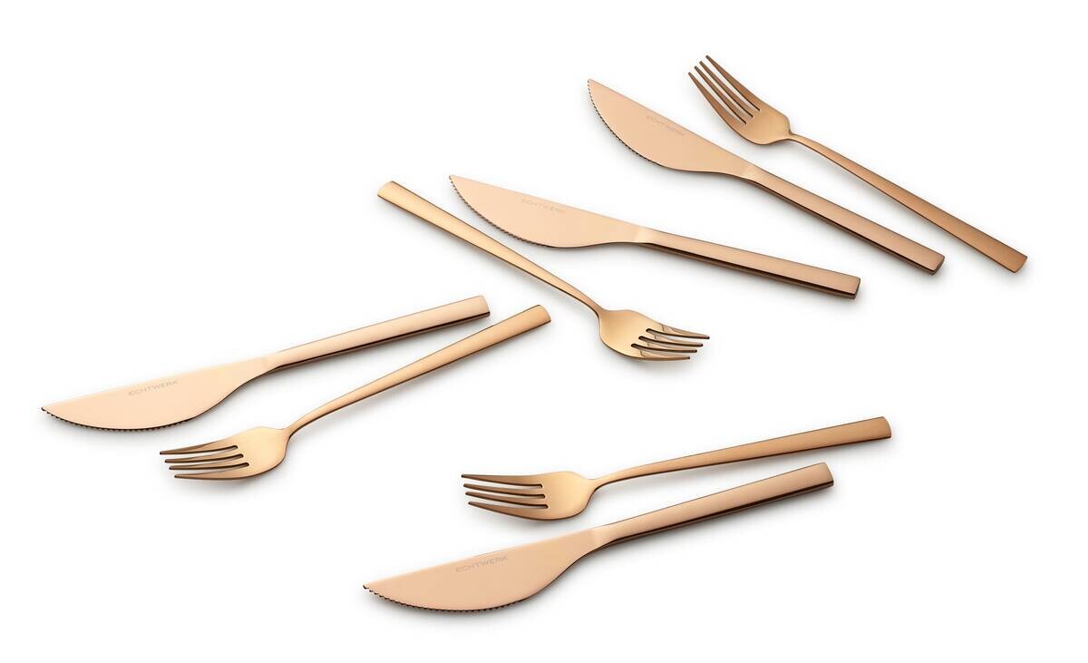 ECHTWERK Besteckset bronze Edelstahl 8 tlg.