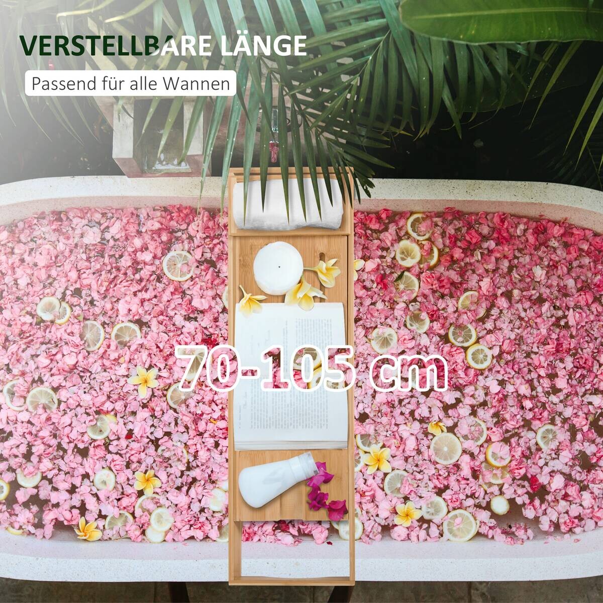 HOMCOM Haushaltshelfer natur B/H/L: ca. 218x105x5 cm