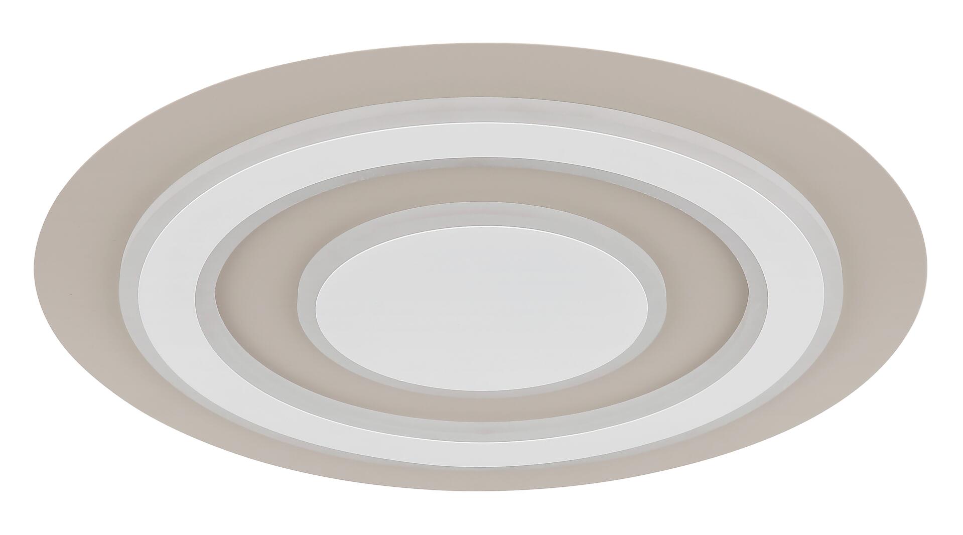 GLOBO Deckenleuchte weiß sand Opal Metall Acryl H/D: ca. 43x48 cm