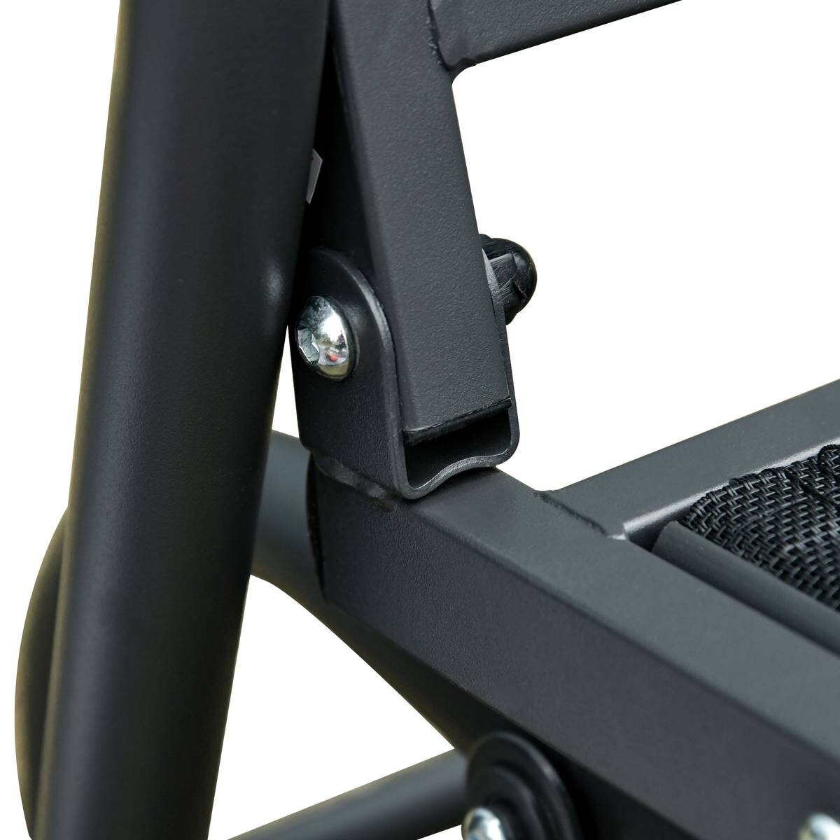 Outsunny Schaukelbank schwarz Metall B/H/L: ca. 75x85x151 cm