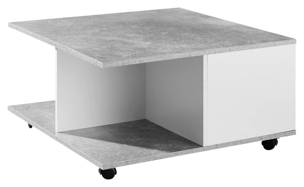 Wohnling Couchtisch weiß B/H/T: ca. 70x36x70 cm