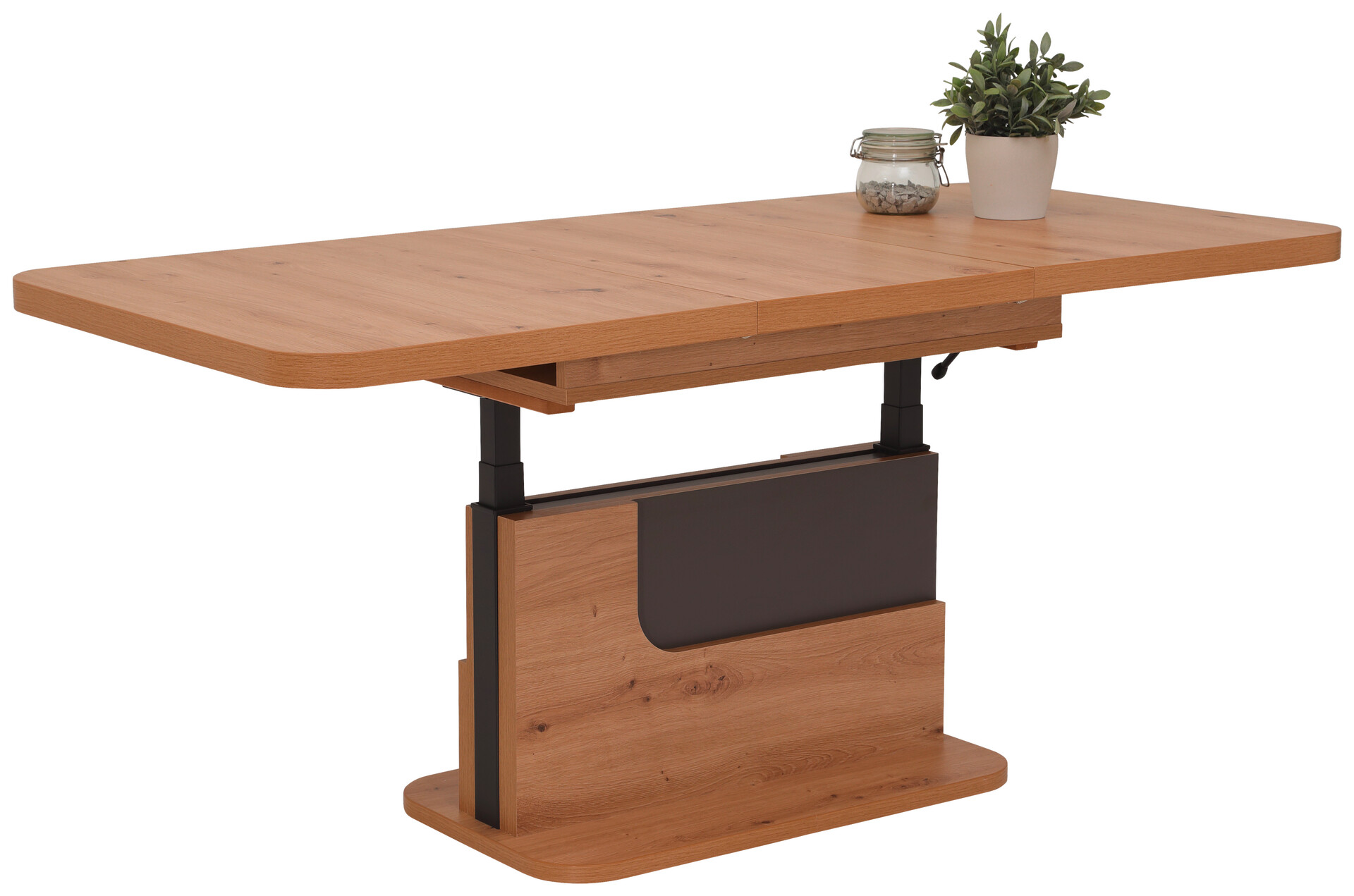 Hela Couchtisch Herbert Eiche Artisan anthrazit Holzwerkstoff B/H/T: ca. 110x58x70 cm