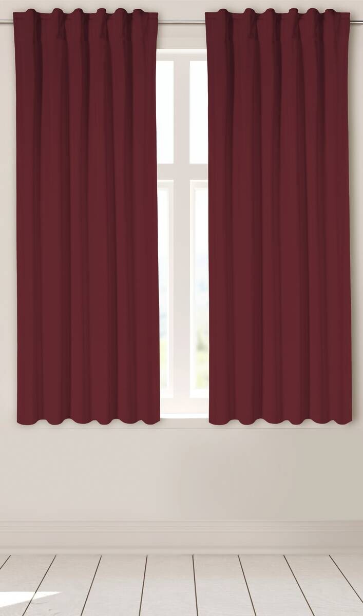 Thermovorhang Kiruna weinrot B/L: ca. 140x175 cm