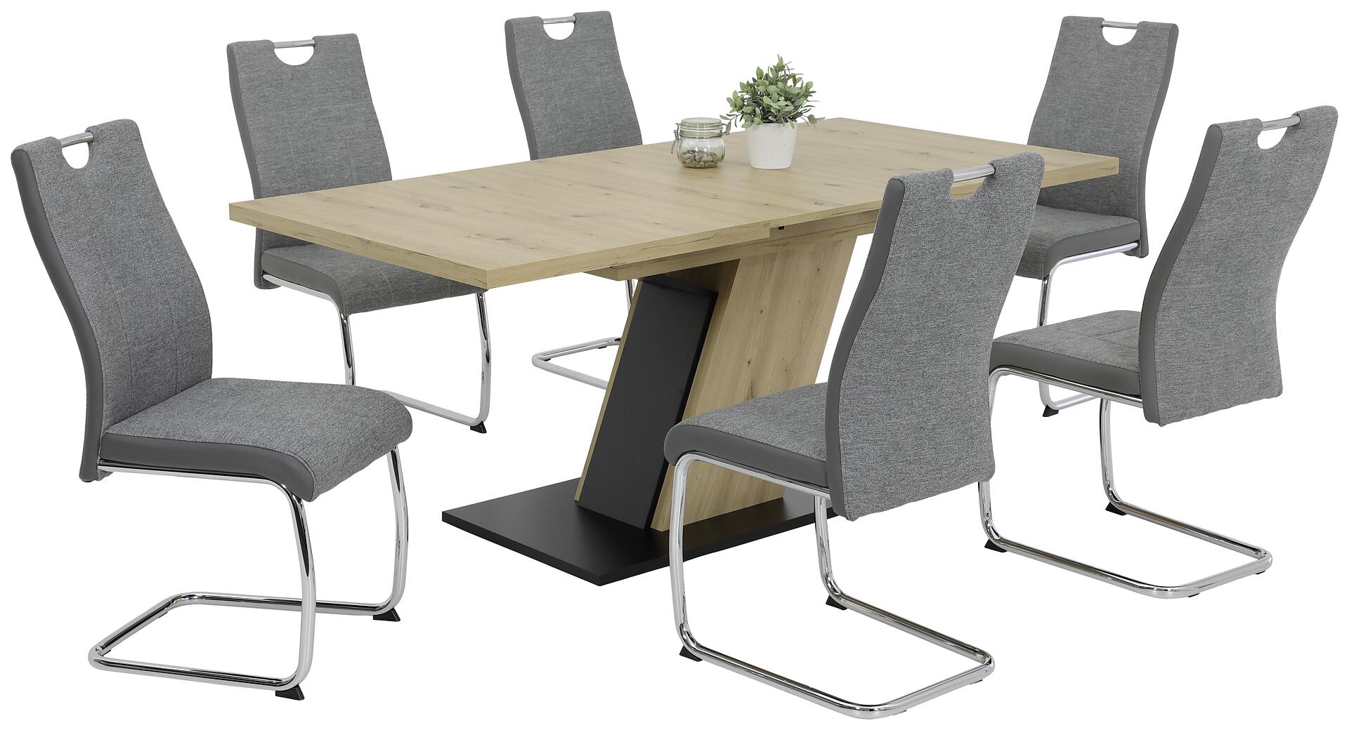 Esstisch JEANETTE Eiche Artisan Nachbildung B/H/T: ca. 140x76x90 cm