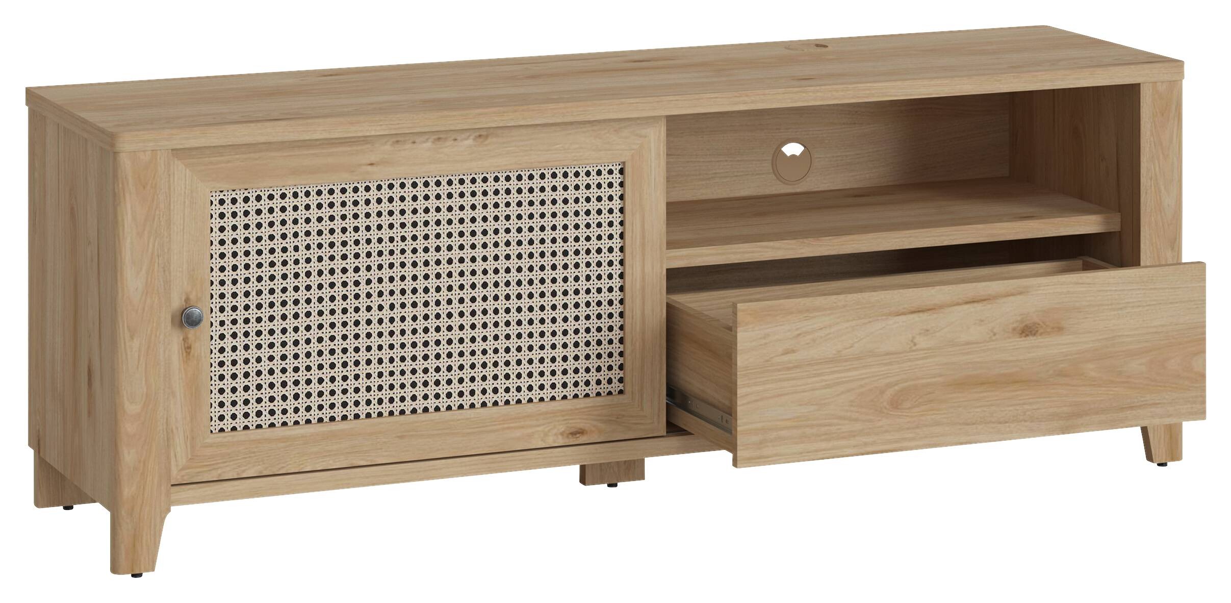 TV-Lowboard Cestino Jackson Hickory Nachbildung B/H/T: ca. 158x57x42 cm
