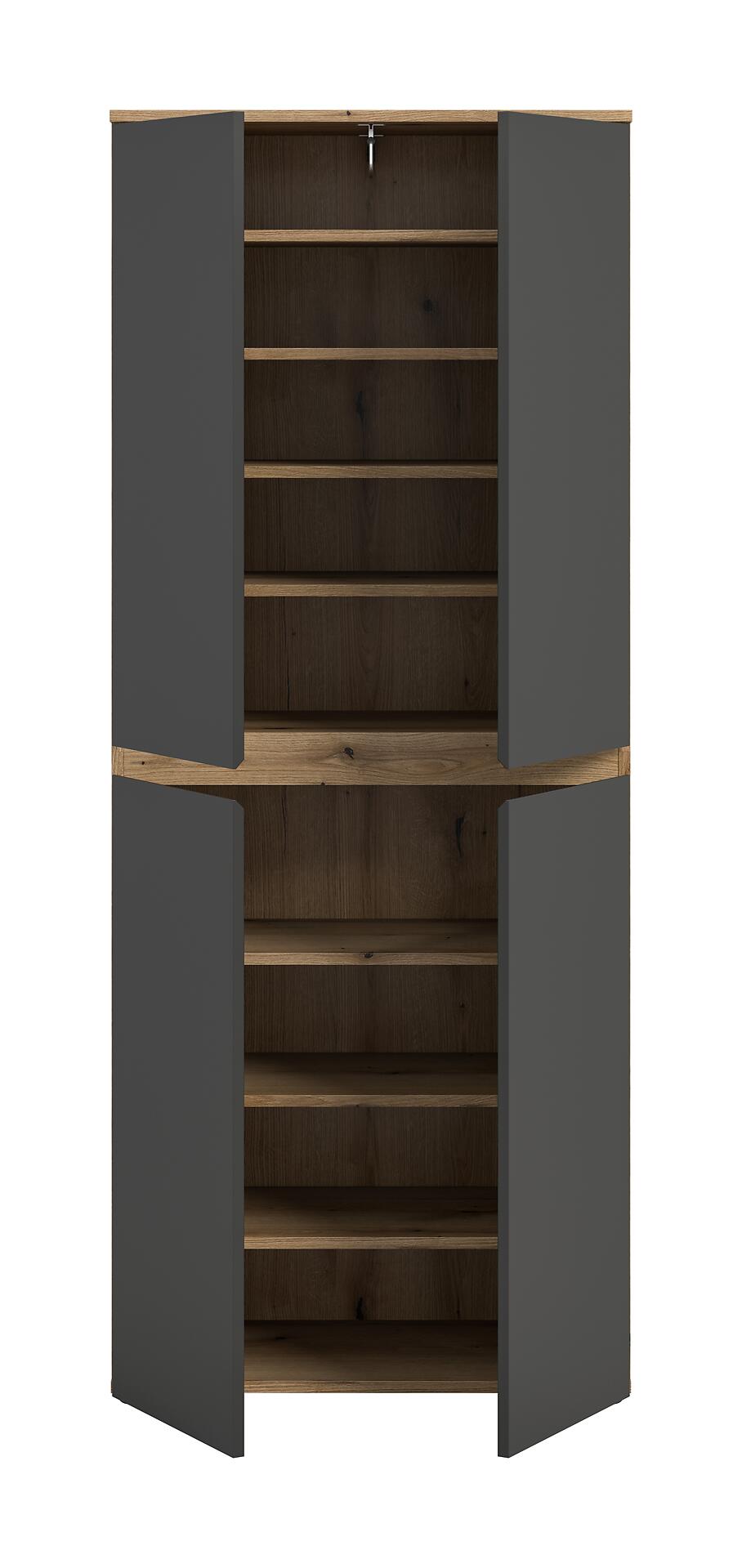Schrank SCARPA Evoke Oak Nachbildung anthrazit B/H/T: ca. 70x175x37 cm