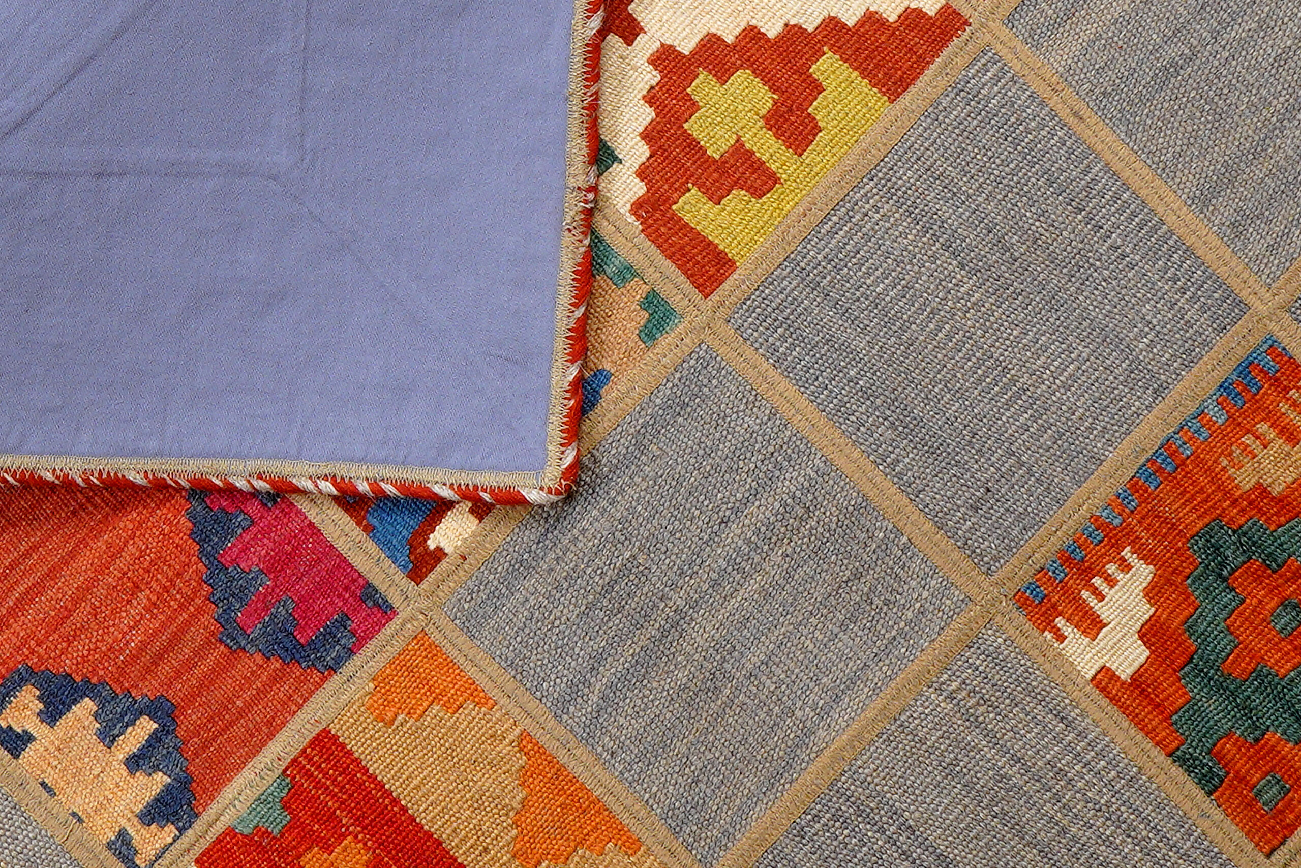 PersaTepp Teppich Kelim Tekkehdouz bunt B/H/L: ca. 150x1x200 cm