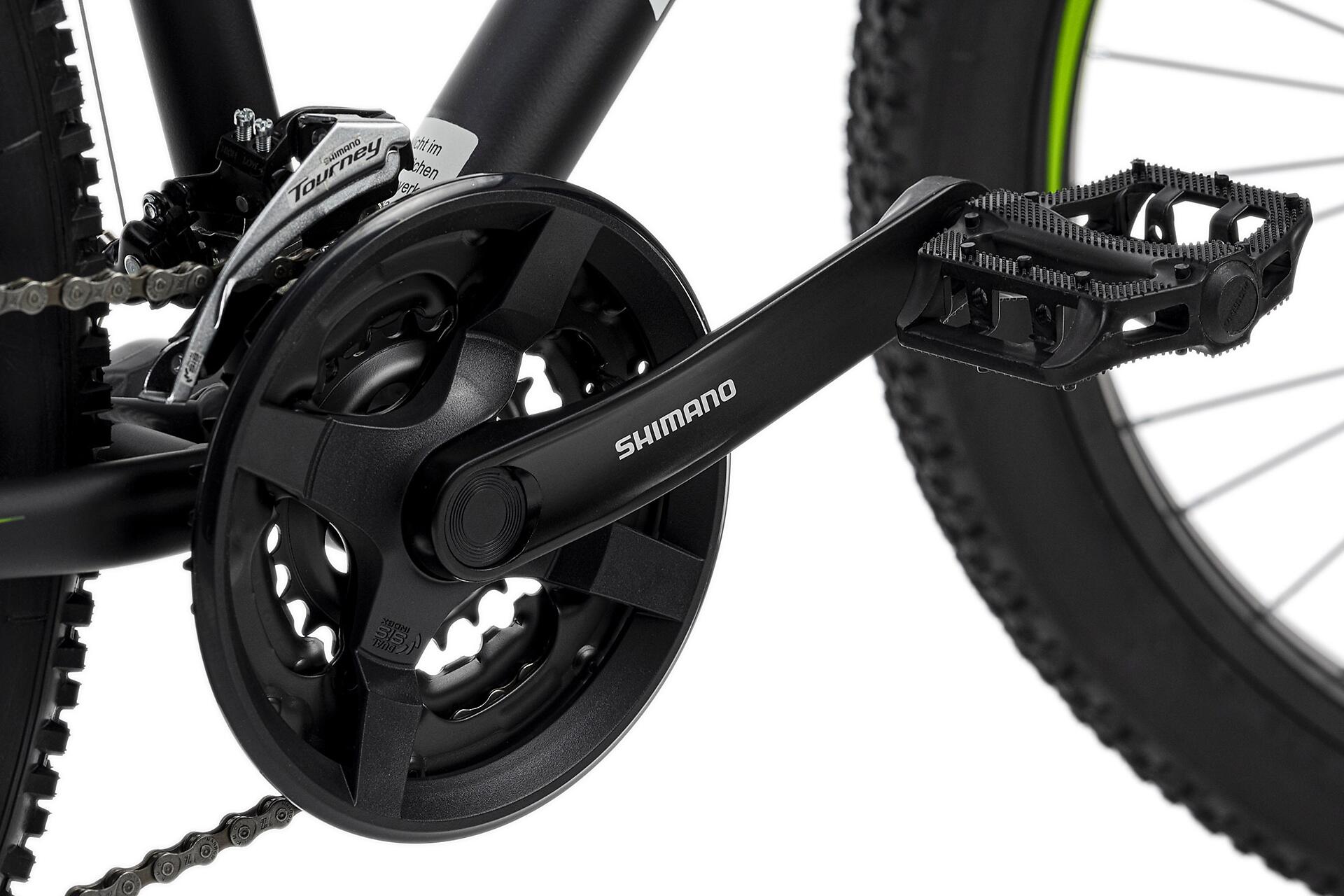 KS-Cycling Mountain-Bike Xceed 27,5" Xceed 27,5 Zoll Rahmenhöhe 46 cm 24 Gänge schwarz schwarz ca. 27,5 Zoll