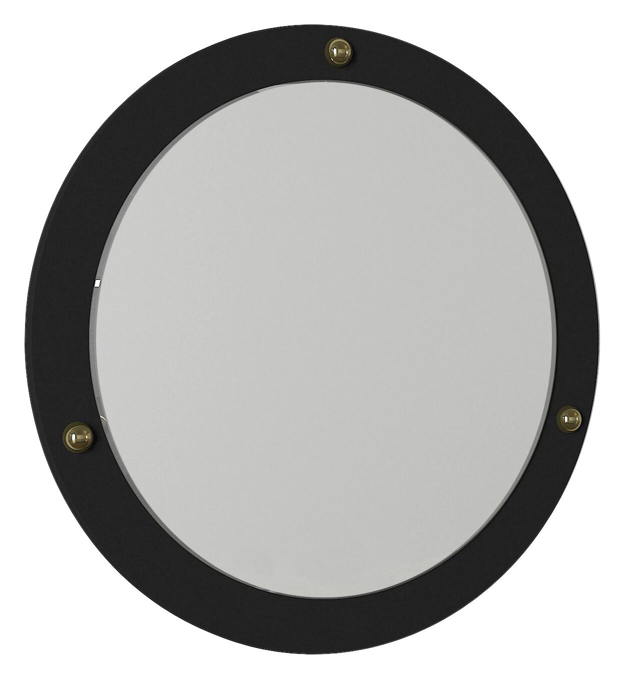 moebel17 Wandspiegel Luis schwarz B/H/T: ca. 44x44x2 cm