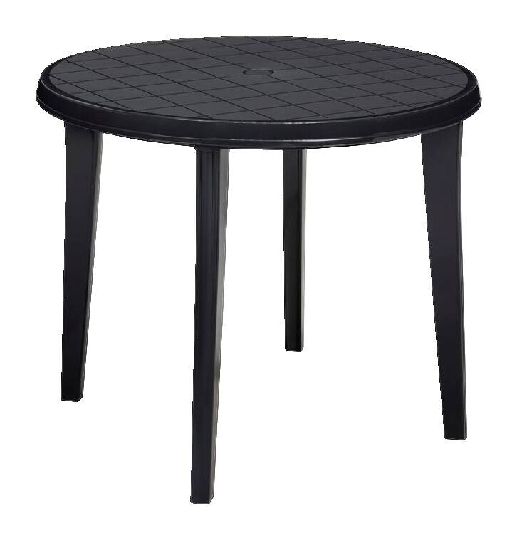 Jardin Gartentisch Lisa Graphit Kunststoff H/D: ca. 72x90 cm