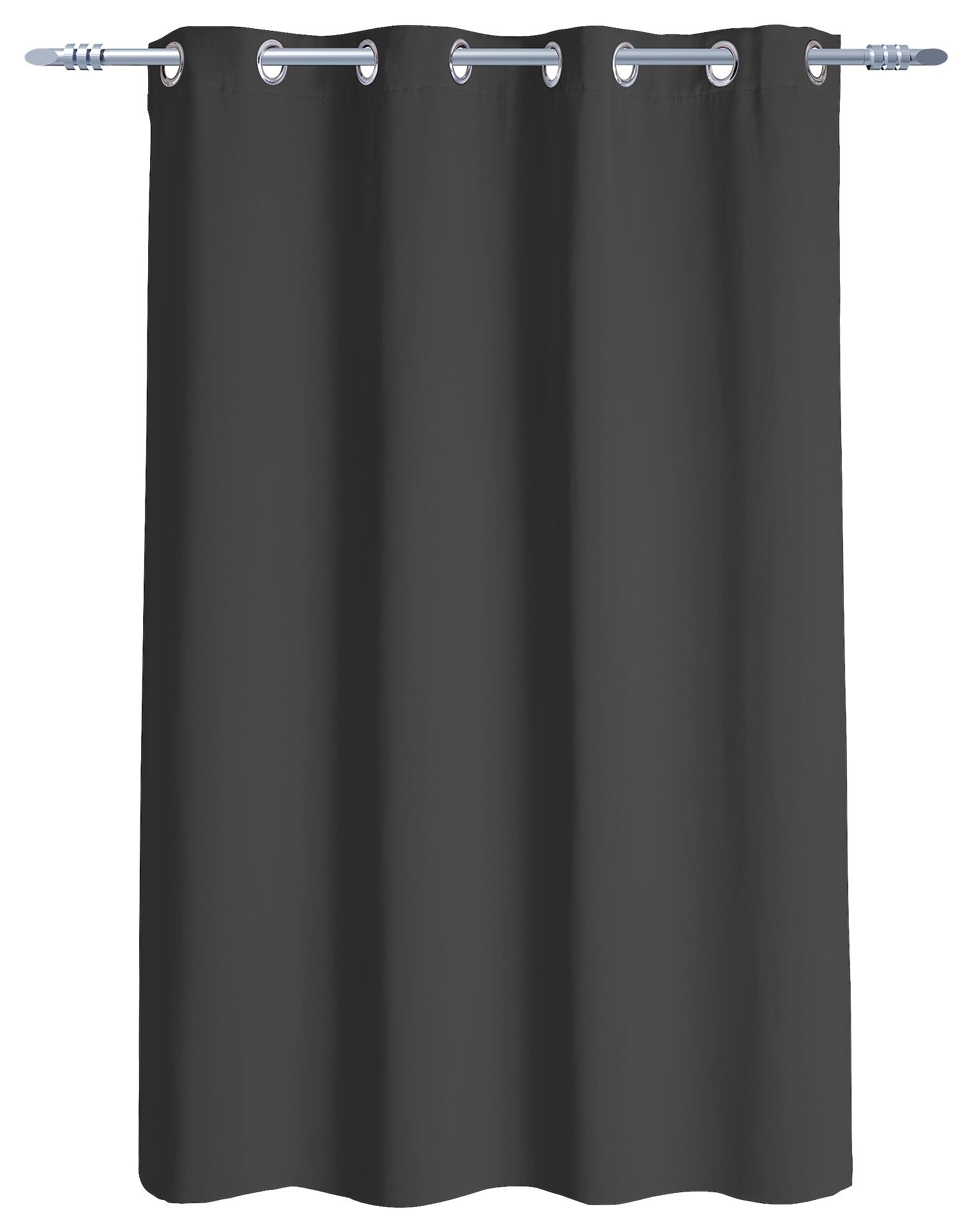 Ösenvorhang Verona anthrazit B/L: ca. 140x145 cm