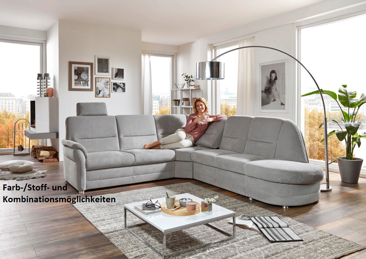 Wohnlandschaft Topasplan Q+ B/T: ca. 228x160 cm