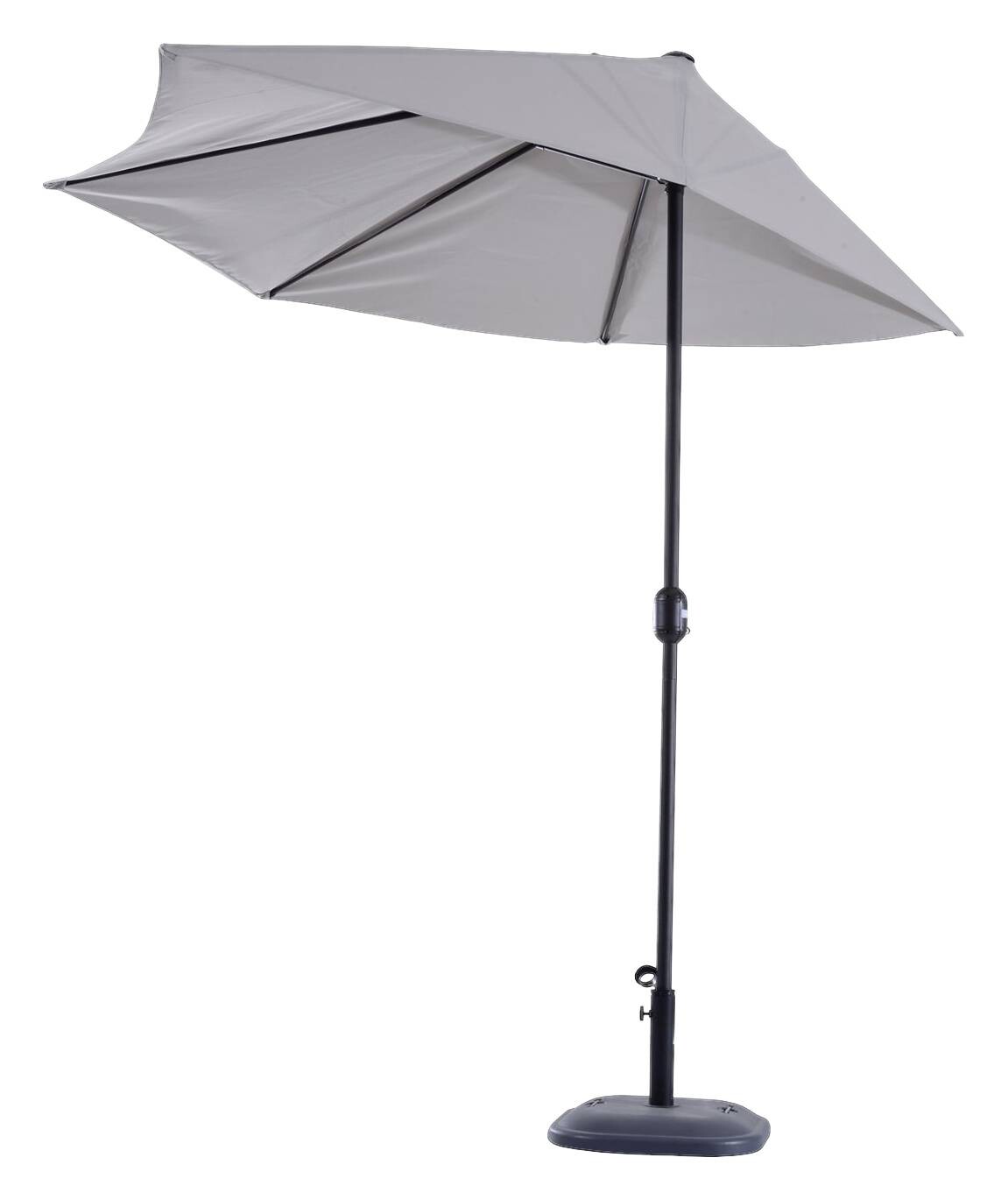 Outsunny Sonnenschirm grau Aluminium B/H/L: ca. 150x249x293 cm