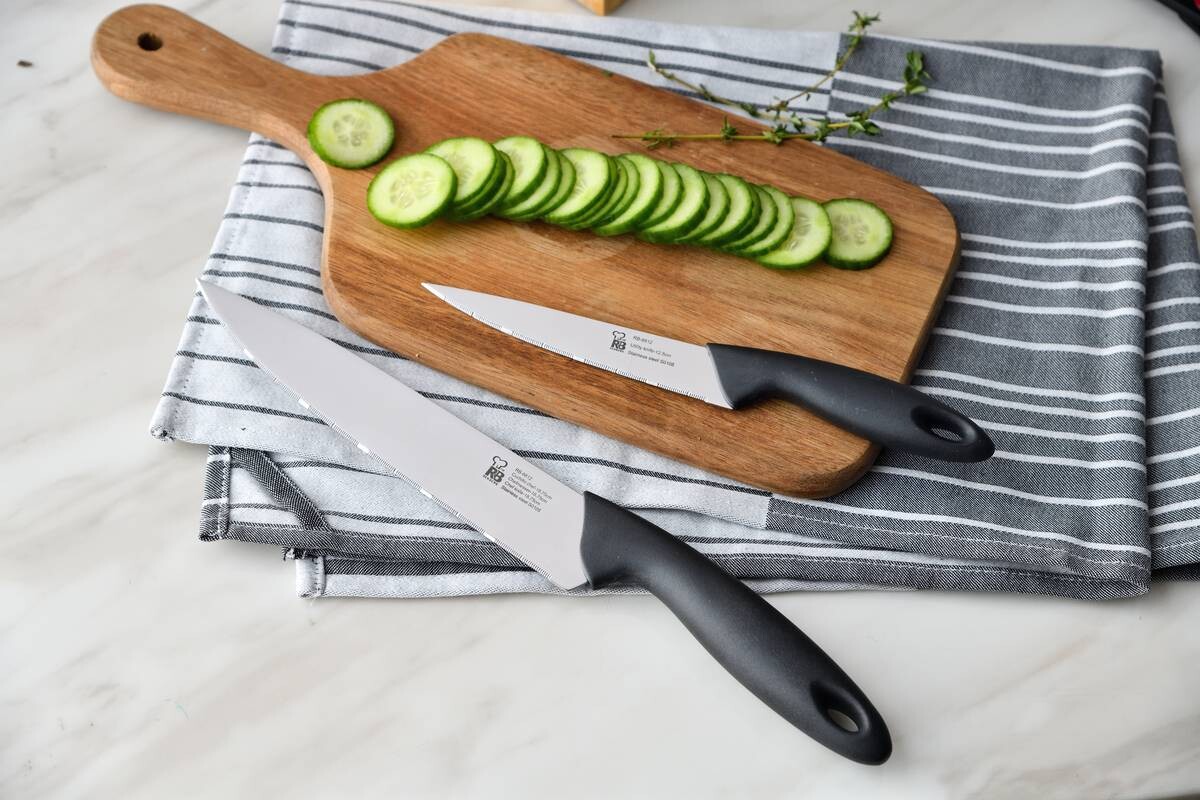 RENBERG Messerset Dresde schwarz Edelstahl 6 tlg.