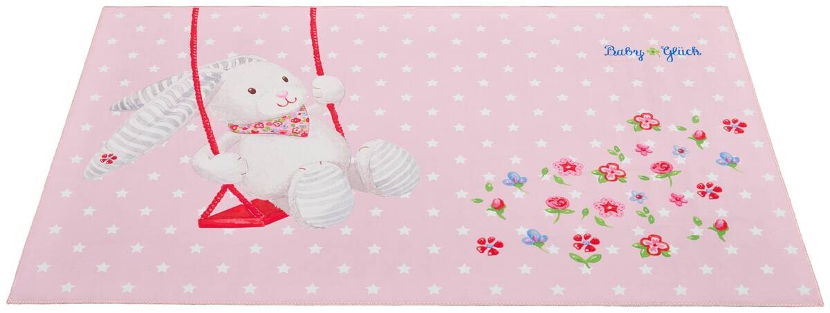 Baby Glück Kinderteppich rosa B/L: ca. 100x160 cm