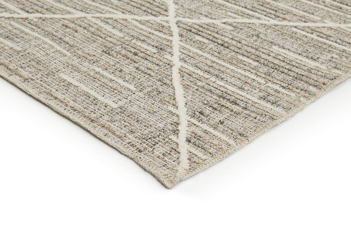 Webteppich Crosby graubraun B/L: ca. 120x170 cm