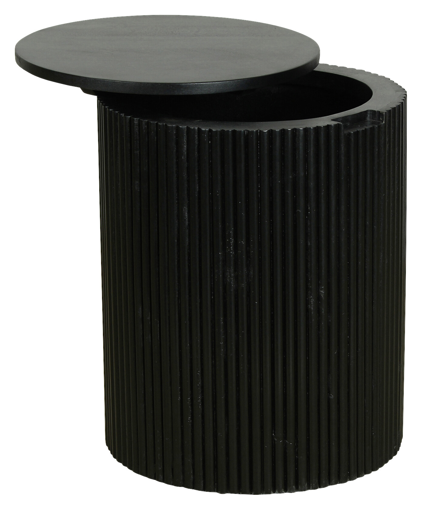 Beistelltisch OWEN schwarz Mango H/D: ca. 50x40 cm