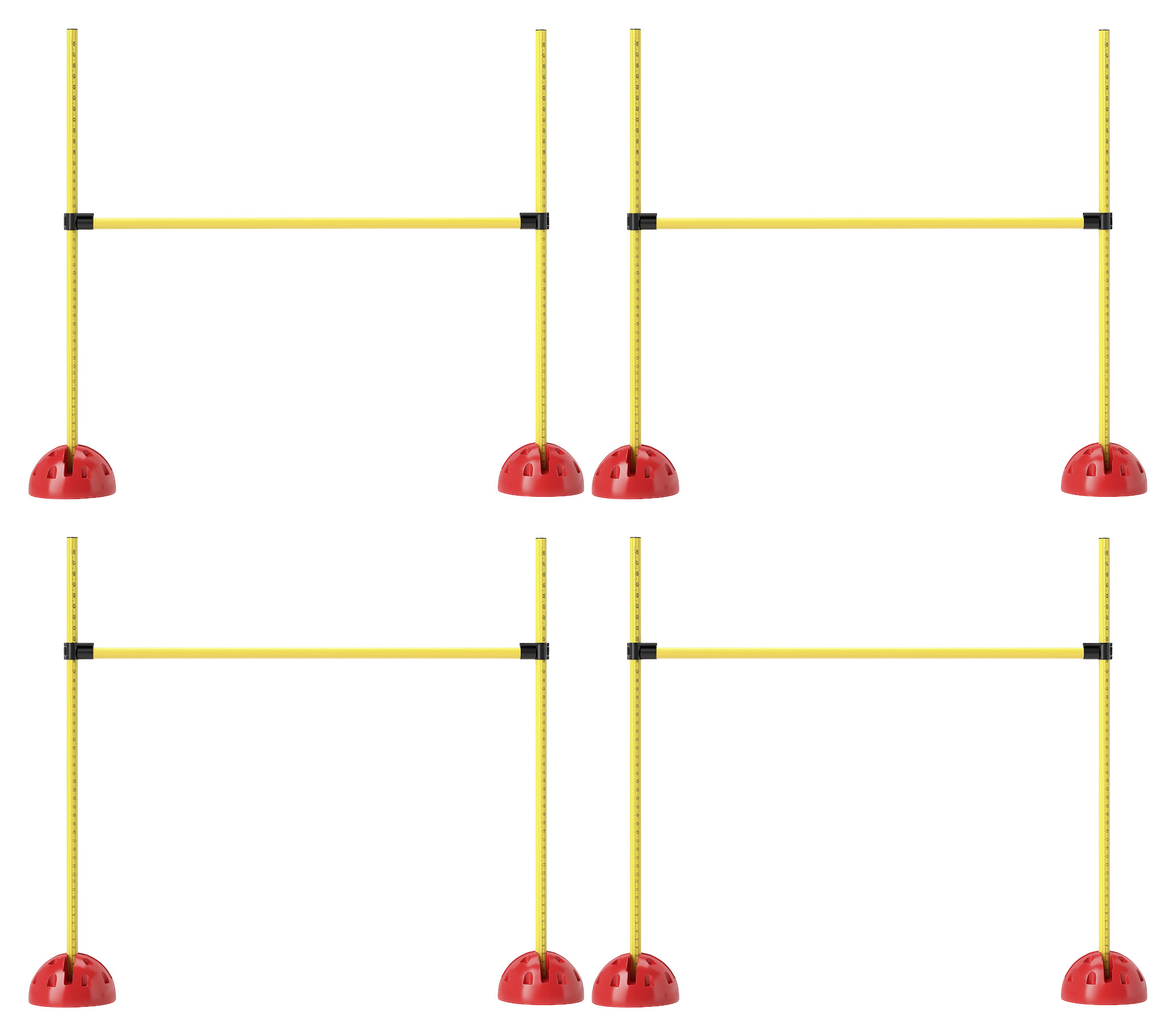 PawHut Hund Agility Set gelb Kunststoff B/H/L: ca. 19,5x103x124 cm