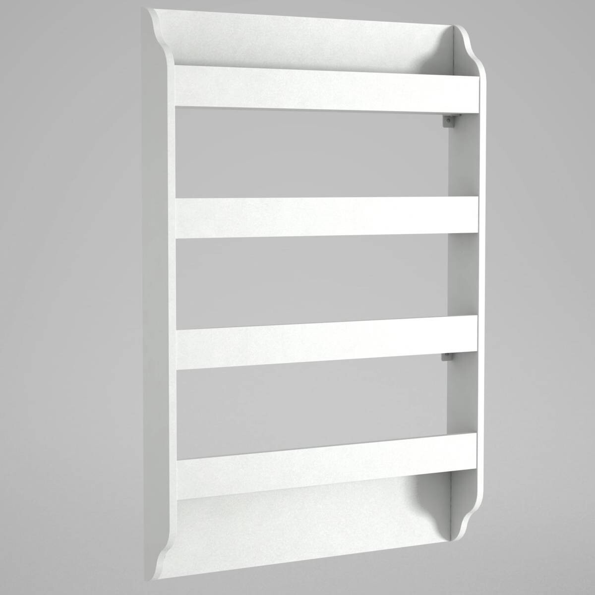 Regal Drama weiß B/H/T: ca. 80x120x12 cm