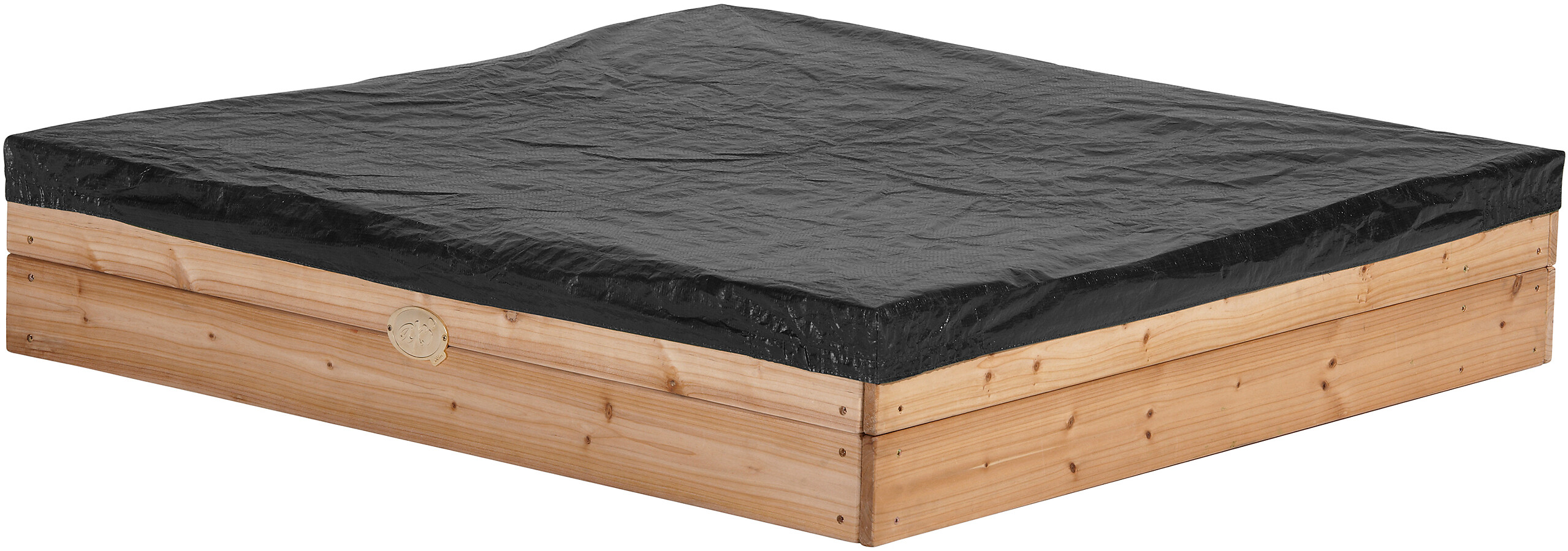 AXI Sandkasten braun Holz B/H/L: ca. 115x22x115 cm