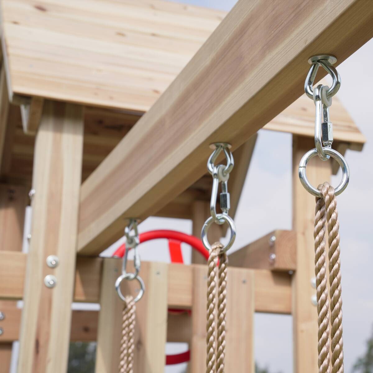 AXI Spielturm Moos lila B/H/L: ca. 342x267x375 cm