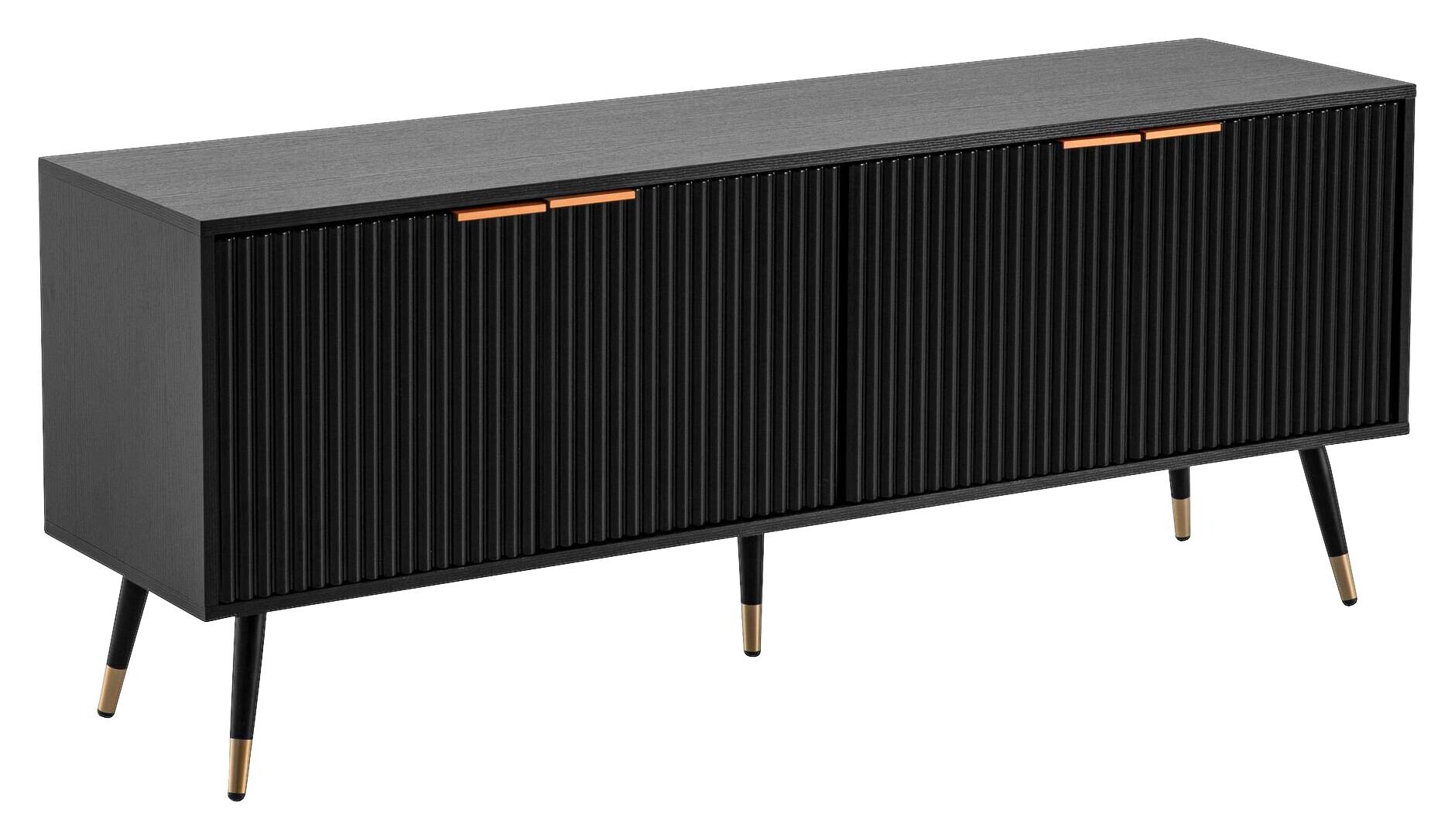 Lowboard schwarz B/H/T: ca. 150x60x39 cm