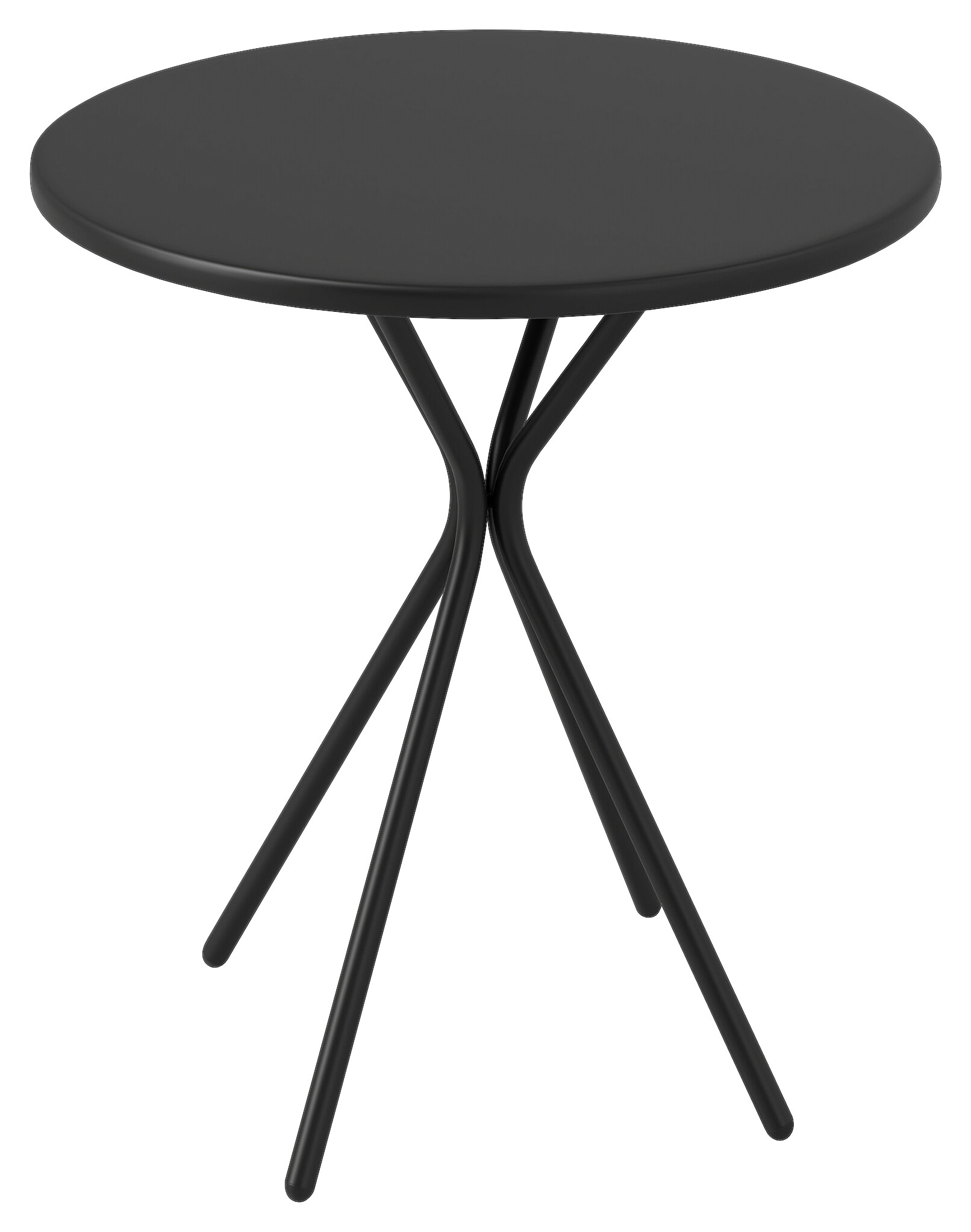 Outsunny Gartentisch schwarz Metall B/H/L: ca. 60x70x60 cm